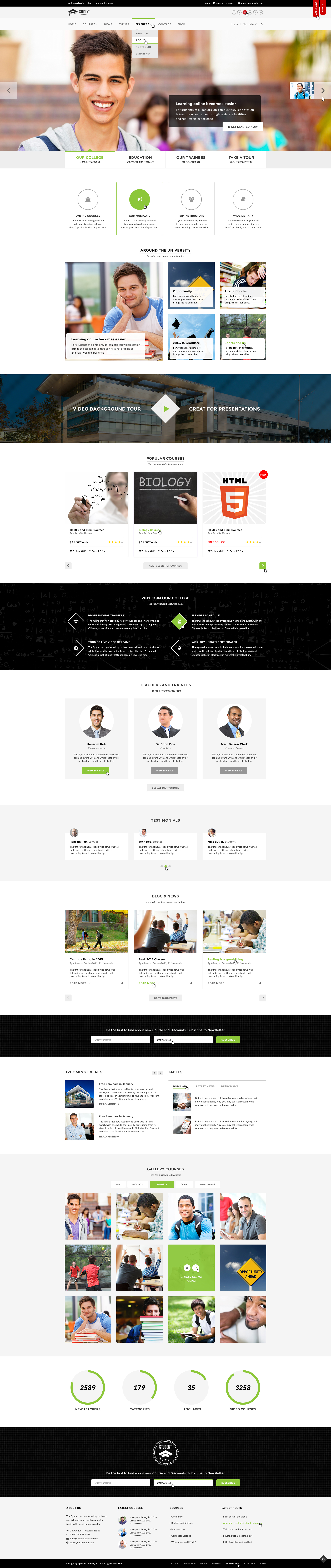 Student - LMS/PSD Template by IgnitionThemes | ThemeForest